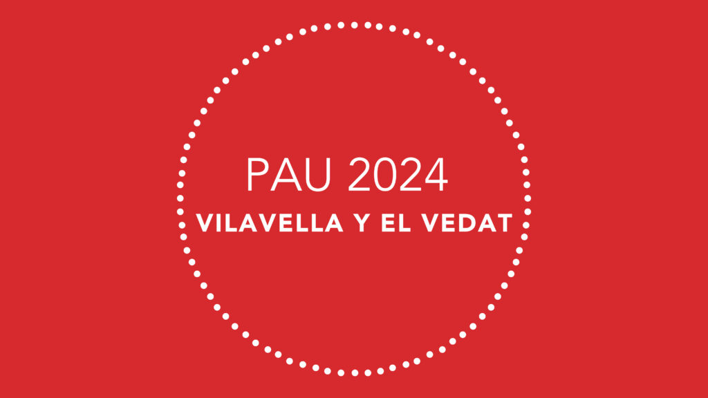 Resultados PAU 2024 de los colegios Vilavella y El Vedat